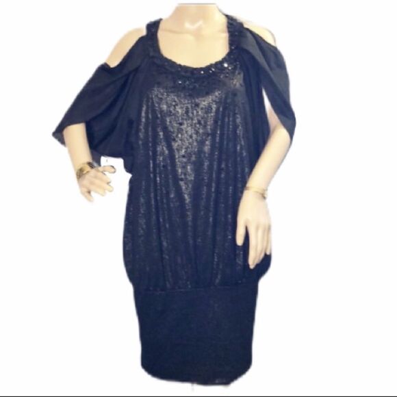 Rare TCEC Cold Shoulder Split Sleeve Spark… - Picture 1 of 8